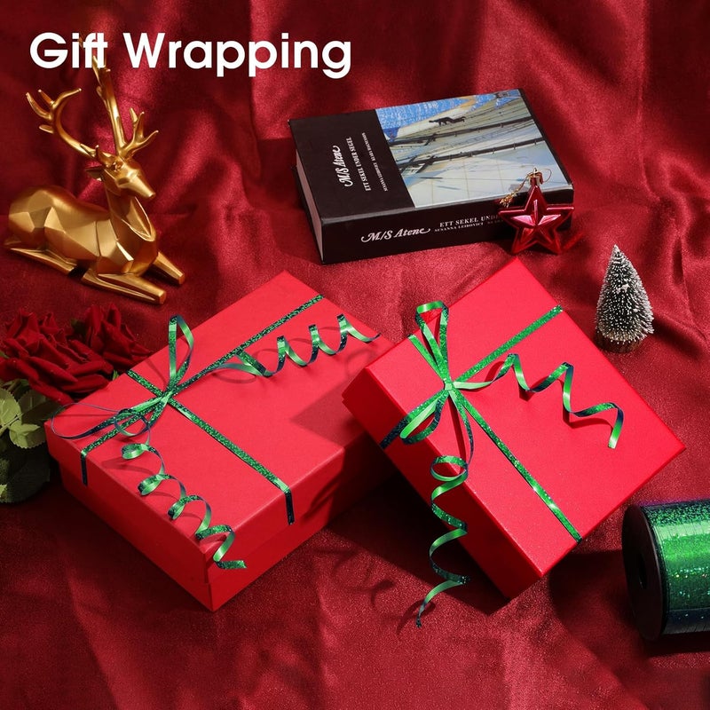 OMISELIO Green Curling Ribbon - 500 Yard Shiny Metallic Curling Ribbon for Gift Wrapping, Balloons, Christmas & St. Patrick's Day - Image 3